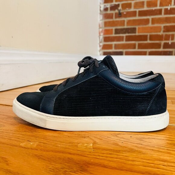 Brunello Cucinelli Leather Suede Corduroy Sneaker EUC Size 42.5 US 9.5 - Picture 6 of 16